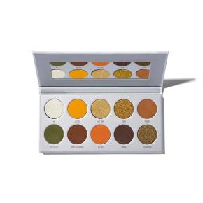 Custom private label high quality vegan 10 color eyeshadow palette waterproof