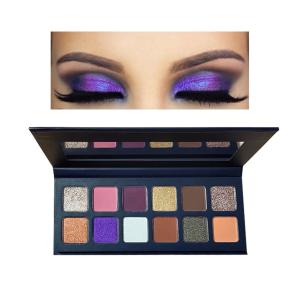 Custom 12 Colors Vegan High Quality Private Label Eyeshadow Palette Waterproof Long Lasting