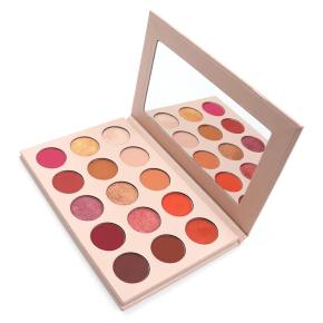 Wholesale Super Waterproof 15 Colors Shimmer Matte Glitter Eyeshadow Palette Custom Made Logo