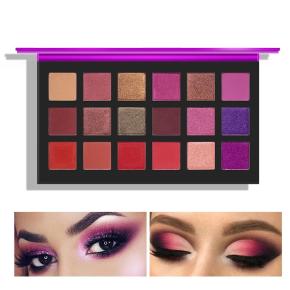 Colorful Dazzling 18 Color Eyeshadow Palette Matte Glitter High Pigment Vegan Eyeshadow