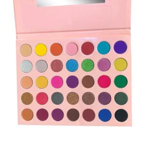 Wholesale High Pigment Neon Makeup Palette OEM Private Label 35 Colors Eyeshadow