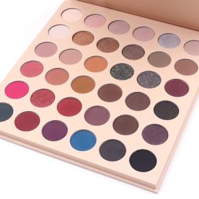 Low MOQ High Pigment 36 Colors Eyeshadow Palette DIY Private Label Shimmer Matte Glitter Eyeshadow