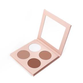 OEM wholesale custom vegan facial makeup private label pressed highlighter contour palette