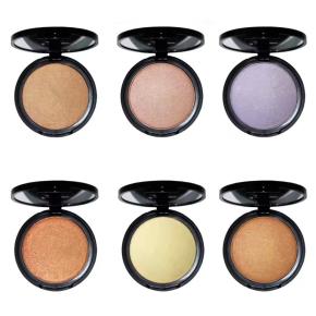 Makeup facial highlighter cosmetics custom private label shimmer brightening vegan waterproof